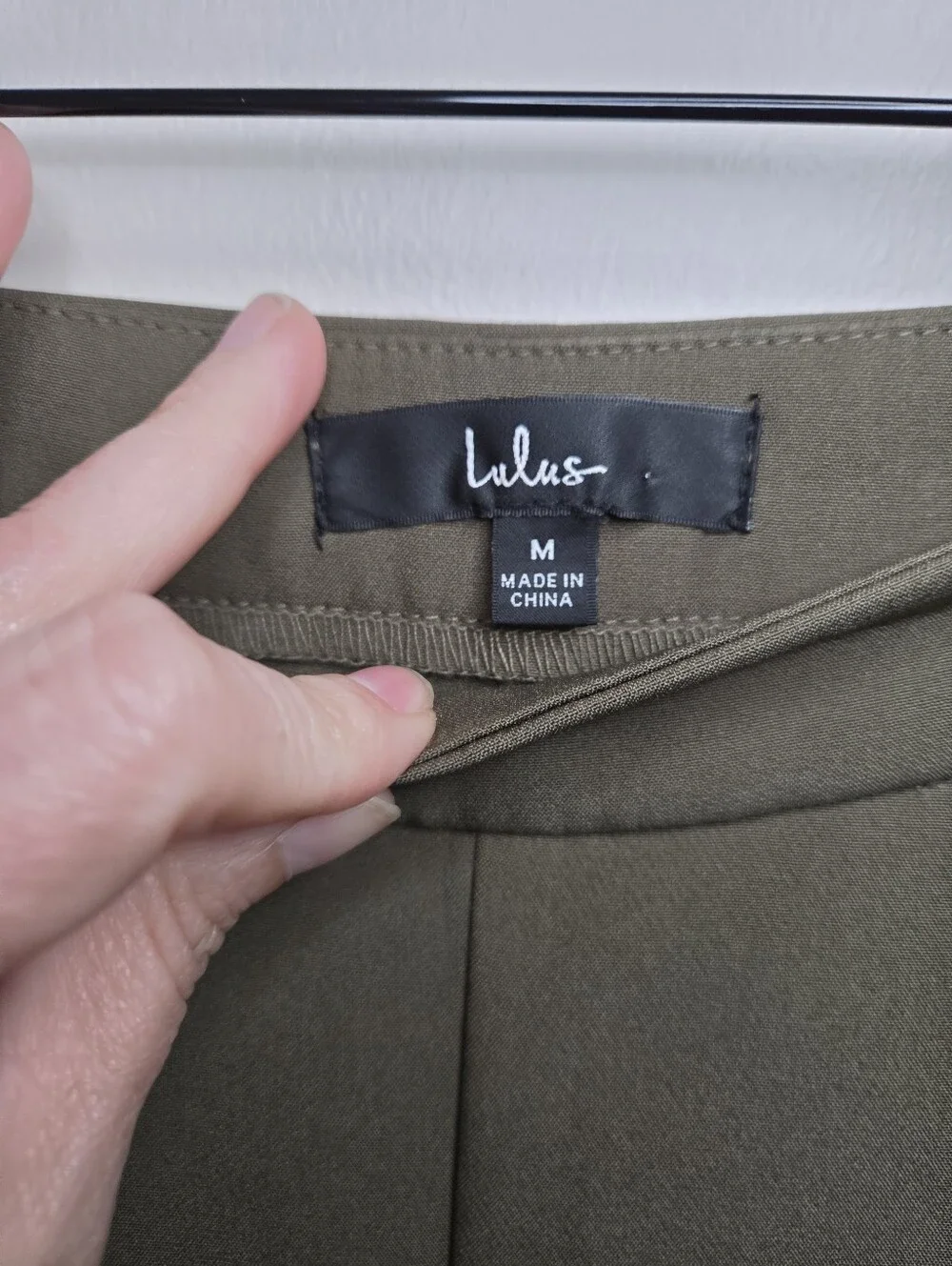Women's Lulu's Green Trouser Pants Sz Medium